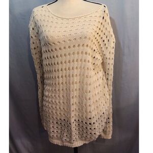 Elegant Cream Women's Knit Sweater